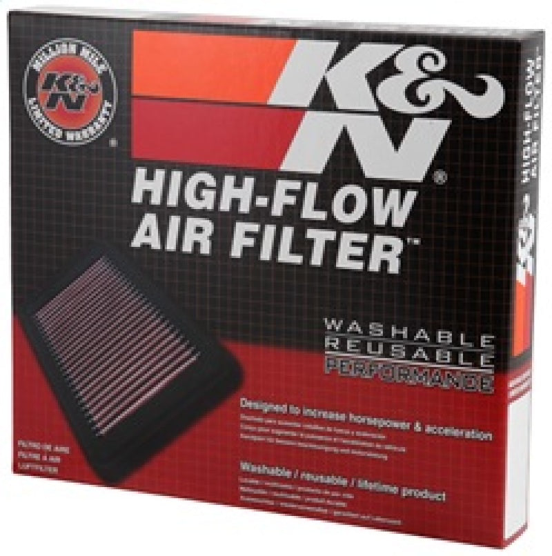 K&N Engineering High-Flow Drop-In Air Filter for 2006-2009 BMW 5 Series 2.5L-L6 Models (Part No. 33-2292)