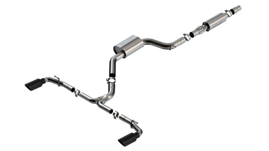 Borla 22-23 Volkswagen Golf GTI 2.0L S-Type Cat-Back Exhaust System with Black Chrome Tips