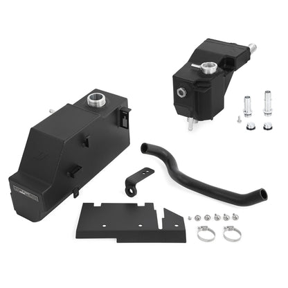 Mishimoto 2011-2019 Ford 6.7L Powerstroke Aluminum Degas Tank Kit - Micro-Wrinkle Black