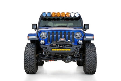 Addictive Desert Designs Rock Fighter Front Bumper for Jeep JL 2018-2023 with Light Mounts and Winch Compatibility