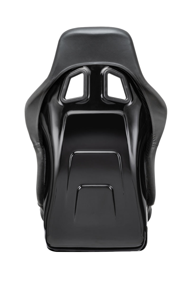 Sparco QRT Performance Leather and Alcantara Racing Seat with Side Mount - Black