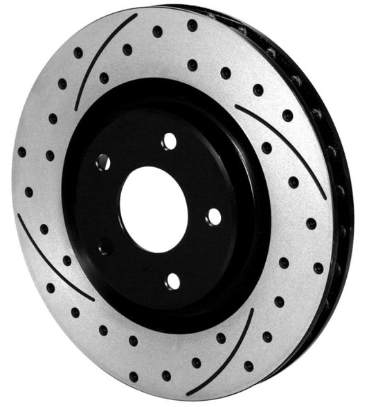 Wilwood Front SRP Dimpled Rotor for C5/C6 Corvette – 12.80 x 1.25 inches, Left Hand Black Finish