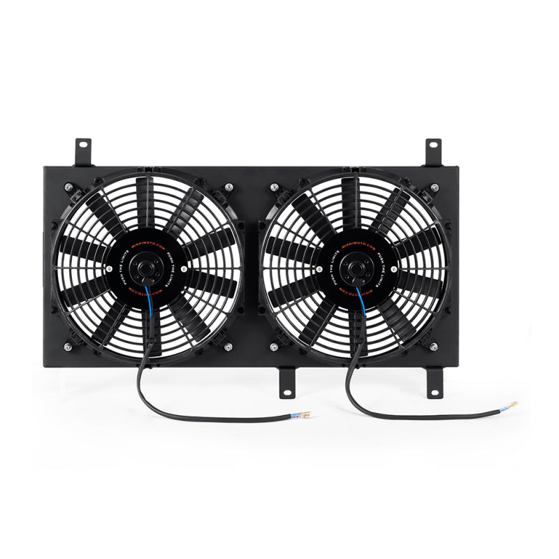 Mishimoto 99-05 Mazda Miata Aluminum Fan Shroud Kit with Dual 12-Inch Slim Fans