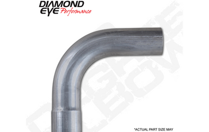 Diamond Eye Performance 5-Inch Aluminum Exhaust Elbow 90-Degree, 5-1/2-Inch Center Line Radius for Diesel Vehicles