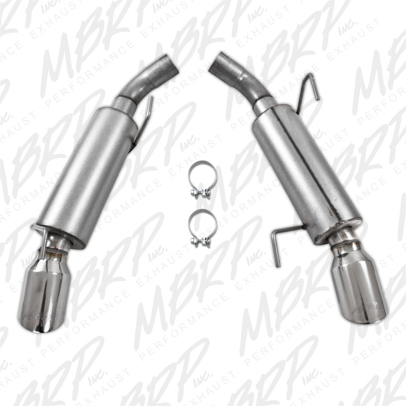 MBRP Armor Lite Series Axle Back Exhaust System for 2005-2010 Ford Mustang GT and Shelby GT500 – Dual Split Rear Exit with 4-inch Tips
