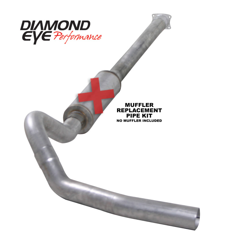 Diamond Eye Performance 4-Inch Aluminum Exhaust System Kit for 2001-2005 Chevy/GMC Duramax 6.6L 2500/3500