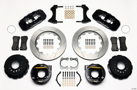 Wilwood AERO4 Rear P-Brake Kit 14.00-inch for Chevy 12 Bolt with C-Clips