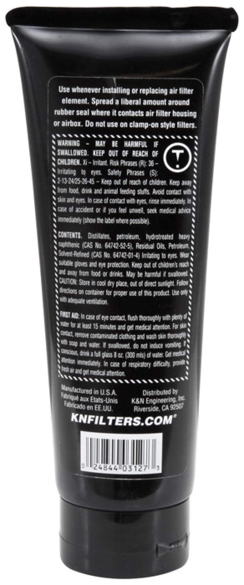 K&N Engineering Sealing Grease 99-0704 - 6 oz for Airtight Air Filter Sealing