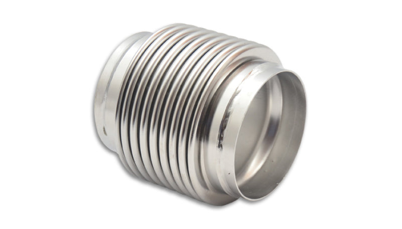 Vibrant SS Bellow Assembly with Solid Liner, 3.5 Inch ID x 4 Inch Overall Length, Electro Polished - Part Number 68935