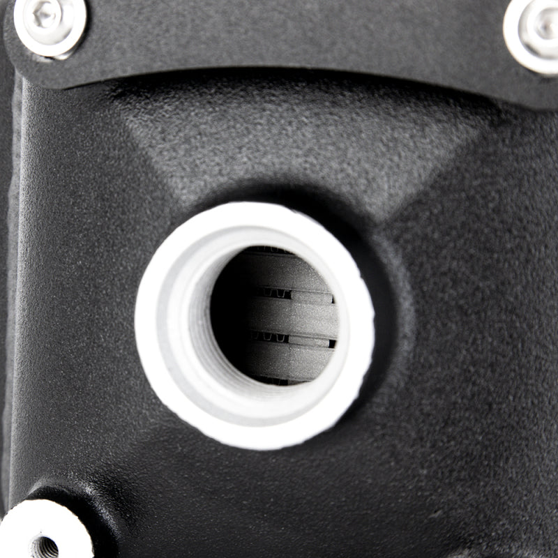 Mishimoto Universal Air-to-Water Intercooler Single Pass - Opposite Side Inlet/Outlet for Up to 500hp