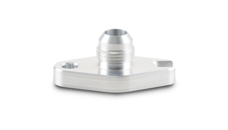 Vibrant Aluminum Oil Drain Flange with Crowfoot for Garrett GT6041 -10AN Male Flare