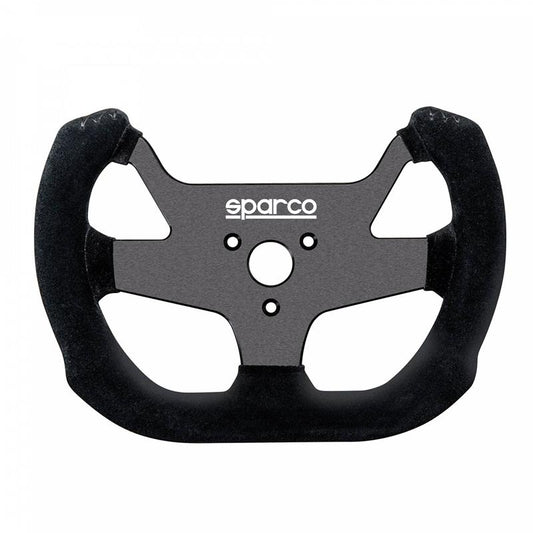 Sparco F10A Suede Black Steering Wheel - Model 015P270SSN for Automotive Performance and Style