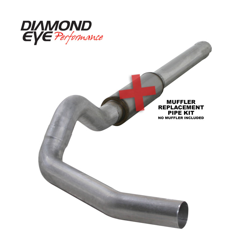 Diamond Eye Performance 5-inch Catback Exhaust Kit for 2004.5-2007.5 Dodge Ram 2500/3500 with 5.9L Cummins, Aluminum