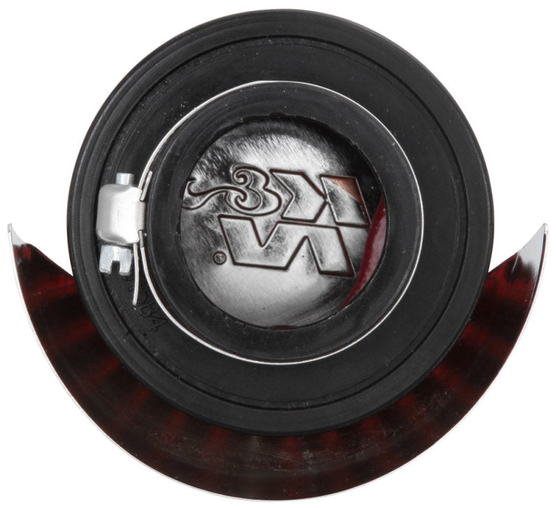K&N Engineering 62-1514 1.5-Inch Flange Crankcase Vent Filter with Chrome Top and Heat Shield