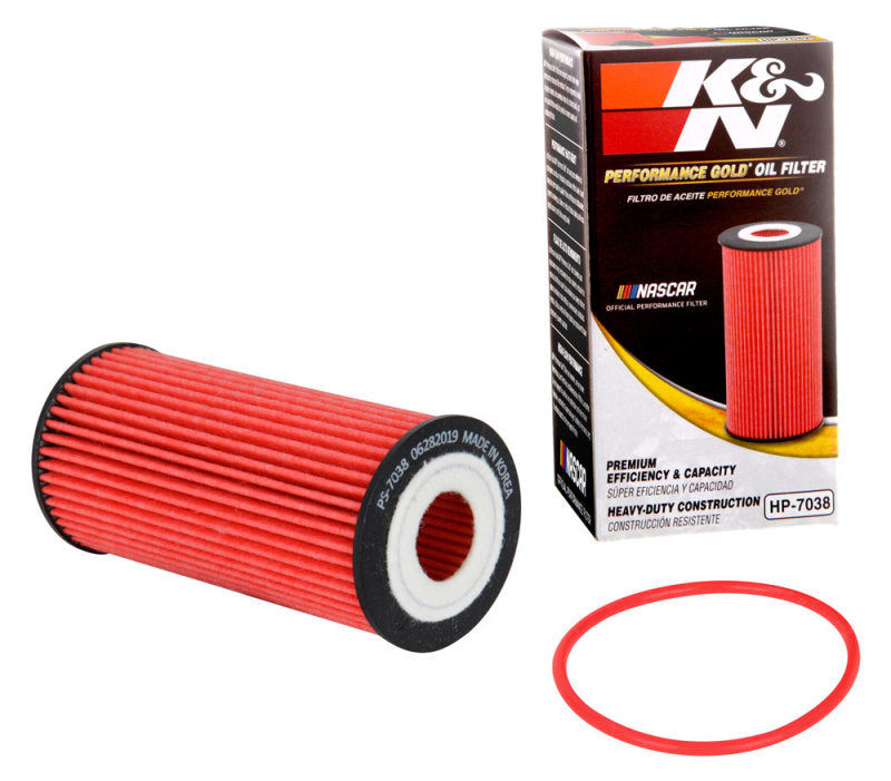 K&N Engineering HP-7038 Performance Oil Filter for 2019 Audi A3 2.0L