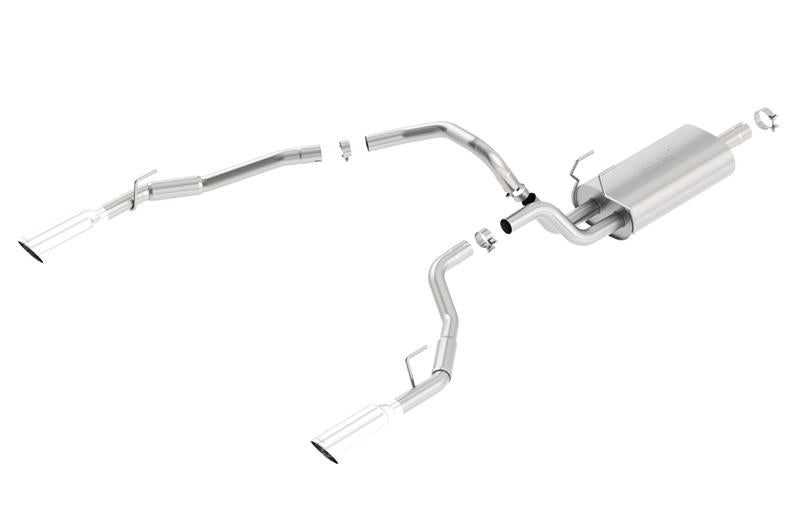 Borla Cat-Back Touring Exhaust System for 2009-2012 Dodge Ram 1500 5.7L V8 - Through Bumper Dual Tips