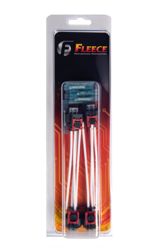 Fleece Performance 17-22 GM Duramax L5P Fuel Injector Connector Kit with Pigtail (4 Pack)