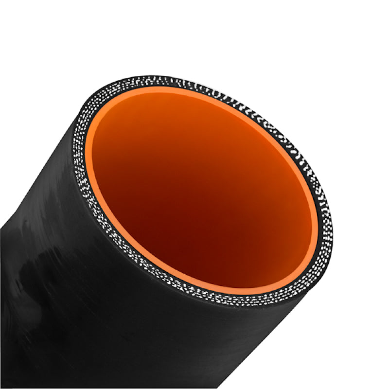 Mishimoto 3-Inch Black Silicone Coupler with 1/8-Inch NPT Bung for Automotive Cooling and Intake Systems