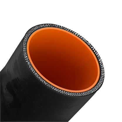 Mishimoto 3-Inch Black Silicone Coupler with 1/8-Inch NPT Bung for Automotive Cooling and Intake Systems