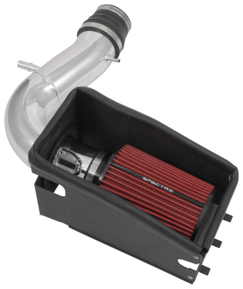 Spectre 9038 Ford Explorer V6-3.5L Air Intake Kit with Polished Aluminum Tubing and Red Filter