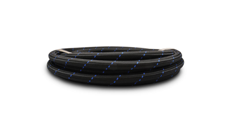 Vibrant -10 AN Nylon Braided Flex Hose (5 ft) with Reinforced CPE Inner Liner