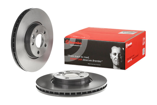 Brembo OE Front Premium UV Coated Rotor for 2010-2013 Volvo S60 and 2011-2015 Range Rover Evoque