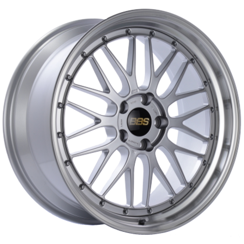 BBS LM 18x10 Inch Forged Alloy Wheel with 5x114.3 Bolt Pattern and Diamond Silver Finish