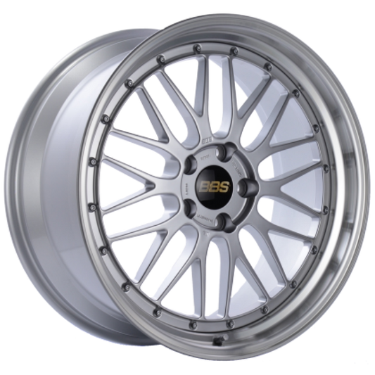 BBS LM 18x10 Inch Forged Alloy Wheel with 5x114.3 Bolt Pattern and Diamond Silver Finish
