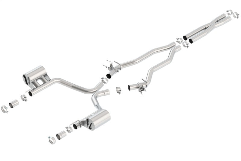 Borla ATAK Cat-Back Exhaust System for 2015-2023 Dodge Charger SRT 392 and 2015-2016 Chrysler 300C with Active Valves - No Tips Included