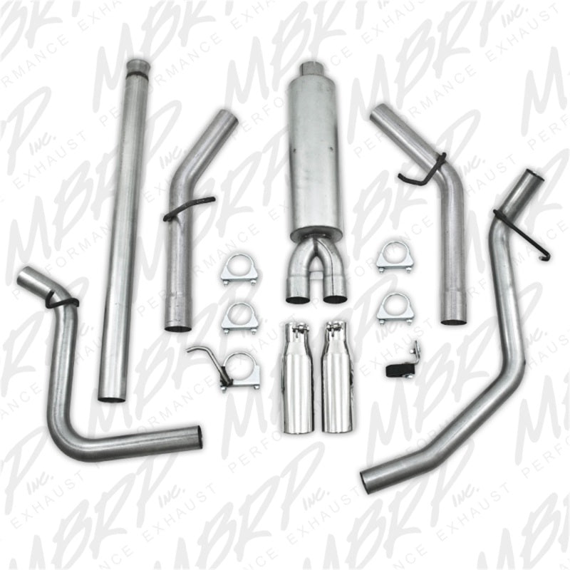 MBRP Armor Lite Series Cat Back Exhaust System for Chevrolet Silverado 1500 and GMC Sierra 1500
