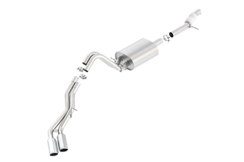 Borla Touring Cat-Back Exhaust System for 2015-2020 Chevrolet Tahoe 5.3L V8 with 2.75-inch Dual Exit and 4-Inch Chrome Tips