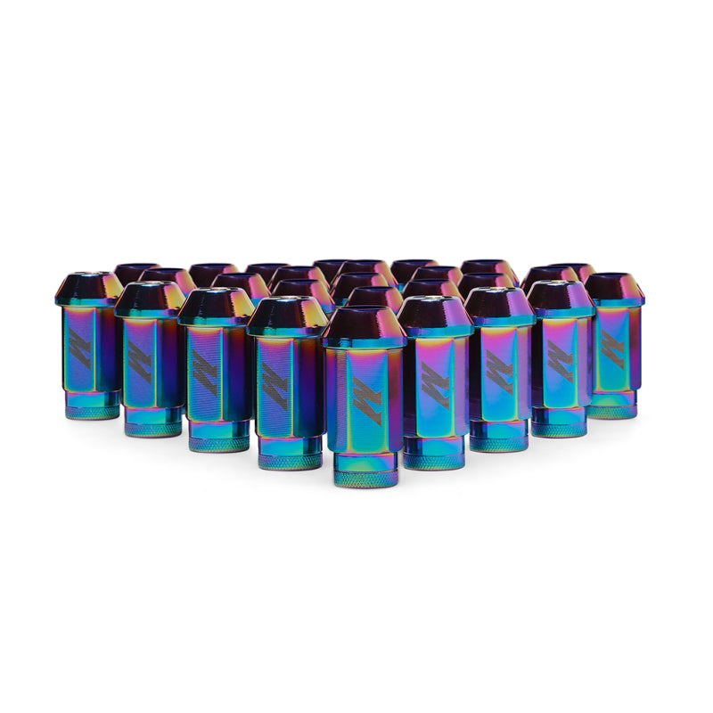 Mishimoto Aluminum Locking Lug Nuts M12x1.5 27-Piece Set for Ford Bronco – Neo Chrome Finish