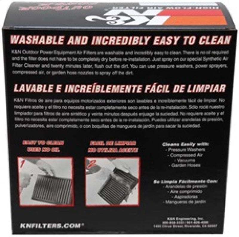 K&N E-4665 Replacement Synthetic Air Filter for Lawn Equipment and Small Engines
