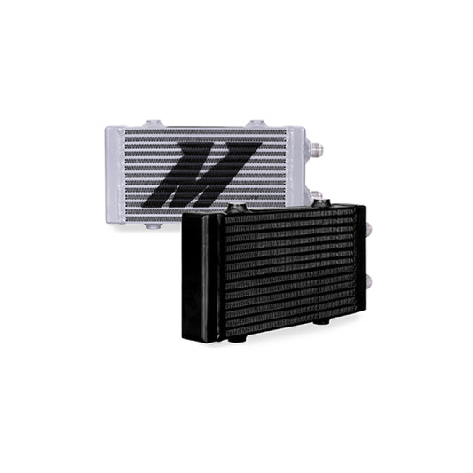 Mishimoto Universal Small Bar and Plate Dual Pass Black Oil Cooler for Ford Mustang