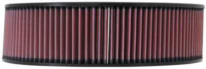 K&N Engineering Custom Round Air Filter 14 inch OD, 12 inch ID, 4 inch Height – High-Flow Reusable Air Filter for Enhanced Performance