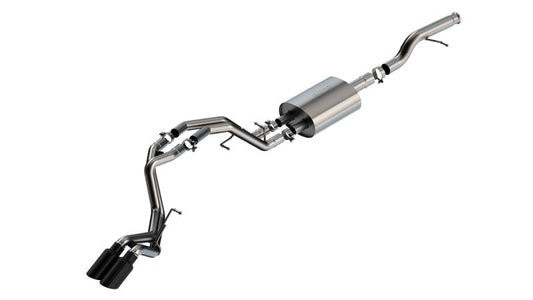 Borla S-Type Cat-Back Exhaust System for Chevrolet Tahoe & GMC Yukon 2021-2022 with Black Chrome Tips