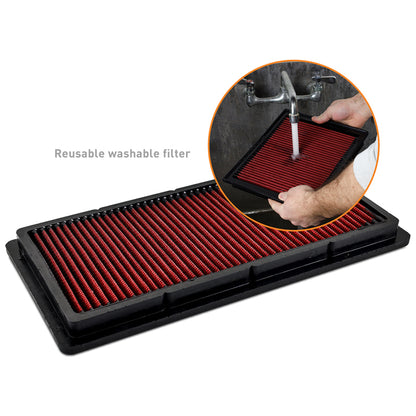 Mishimoto Reusable Drop-In Air Filter for Jeep Cherokee XJ 1987-2001 – High-Performance Washable Air Filter