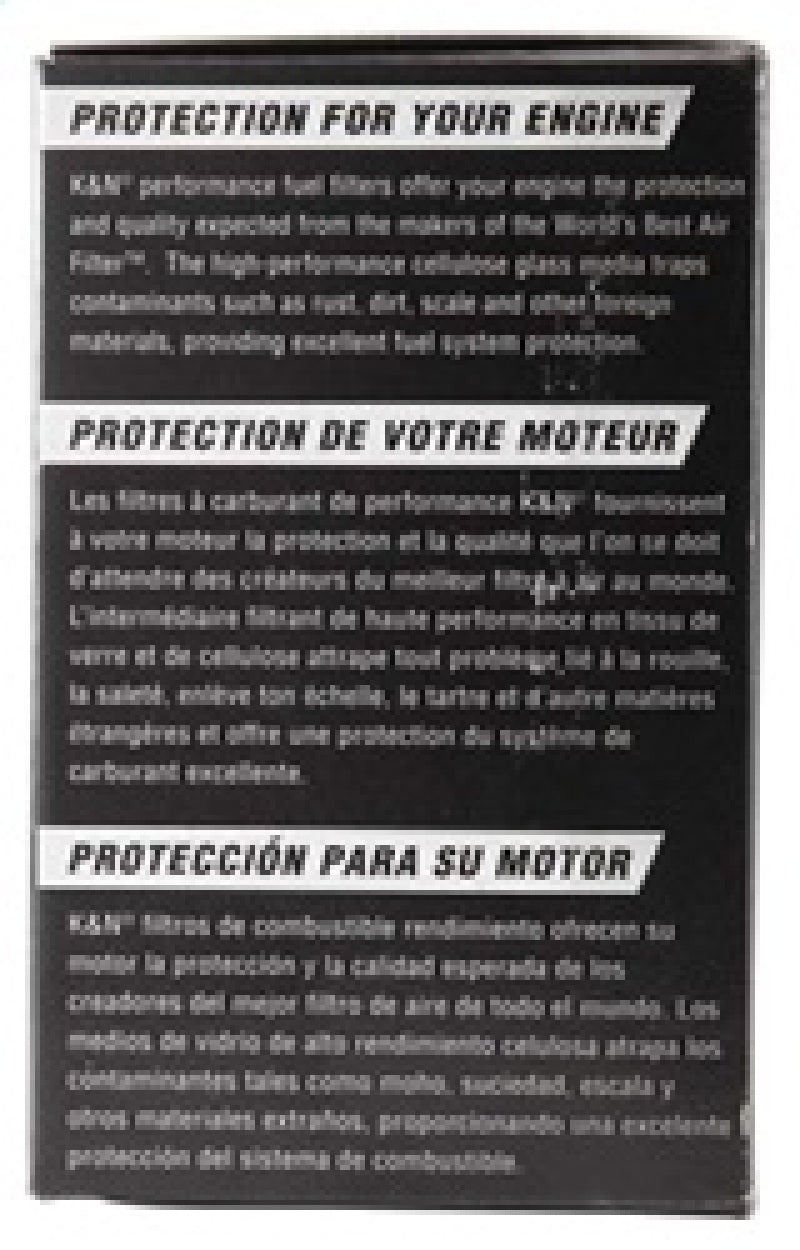 K&N Engineering PF-1100 High-Flow Performance Fuel Filter for Nissan and Isuzu Vehicles