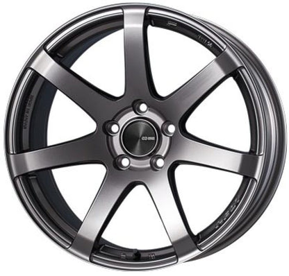 Enkei PF07 18x8.5 Inch Alloy Wheel with 5x114.3 Bolt Pattern and +45mm Offset in Dark Silver