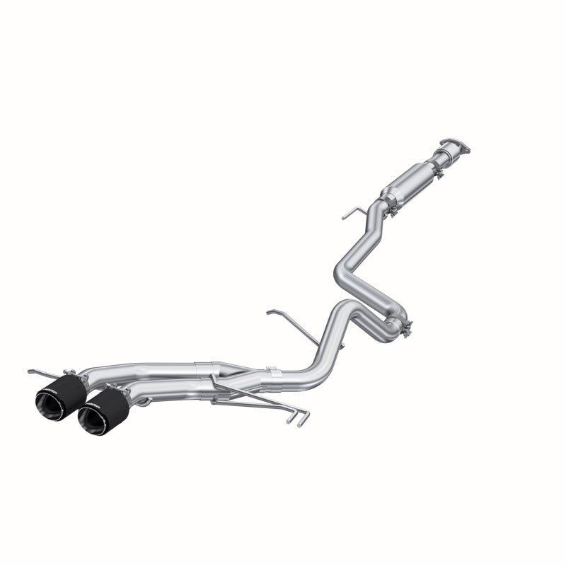 MBRP Armor Plus Series 13-18 Hyundai Veloster Turbo Dual Exit 2.5-Inch Cat Back Exhaust System with Carbon Fiber Tips