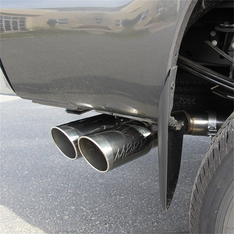 MBRP Armor Plus Series 4-Inch Exhaust System with Dual Side Exit and 5-Inch Tips for Ford F-250/F-350 Super Duty (Part S6288409)