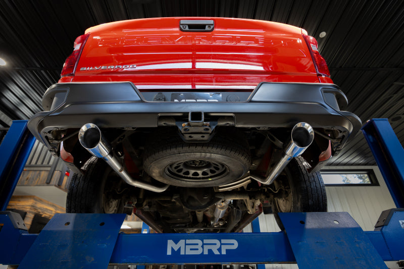 MBRP Armor Lite Series 3-Inch Aluminum Cat-Back Exhaust System for Chevrolet Silverado 1500 and GMC Sierra 1500 (2019-2021)