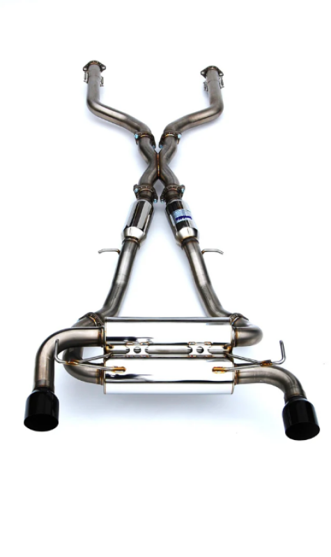 Invidia Gemini 70mm Cat Back Exhaust System for 2022+ Nissan Z with Black Tip - Part Number HS22N4Z7GM1SBL