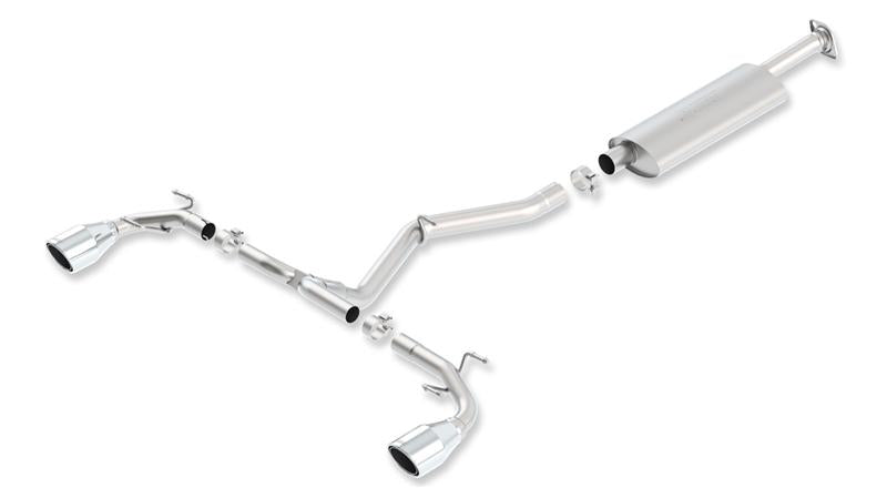 Borla S-Type Cat-Back Exhaust System for 2013-2016 Scion FR-S, 2013-2020 Subaru BRZ, and 2017-2020 Toyota 86 with 2.0L 4-Cylinder Engine