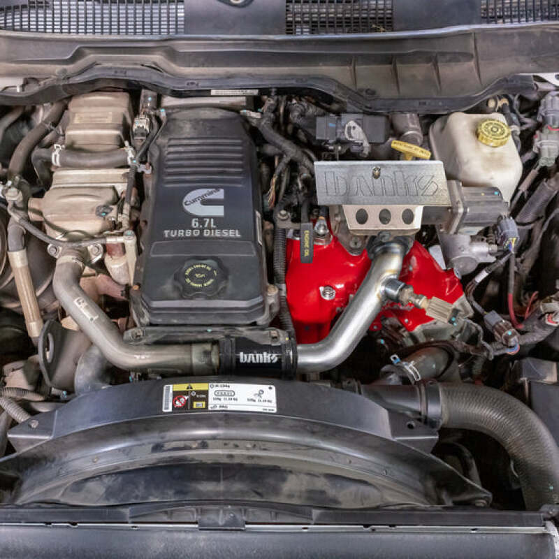 Banks Power 13-18 Dodge Ram 6.7L Monster-Ram Intake System with Fuel Line for Chassis Cab - Improved Throttle Response and Fuel Efficiency