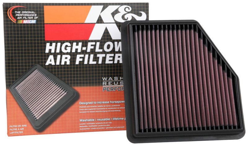 K&N 33-5094 High-Flow Replacement Air Filter for Nissan Altima 2.0L (2019-2024)