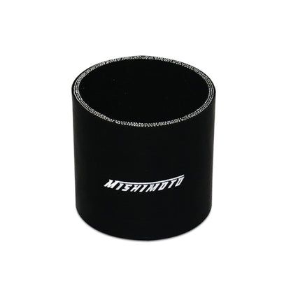Mishimoto 3.0 Inch Black Silicone Straight Coupler - High-Performance Automotive Hose Connector