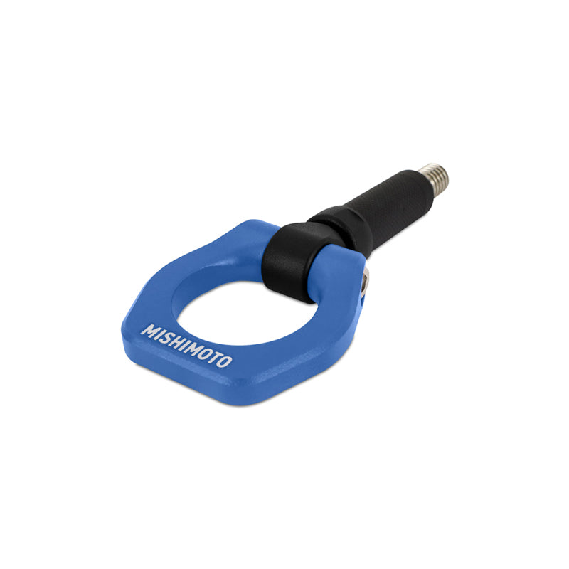 Mishimoto 92-96 BMW E36 Blue Racing Front Tow Hook - High-Strength Aluminum & Stainless Steel