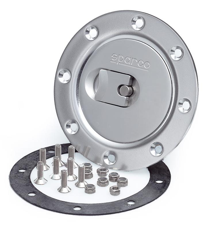 Sparco Non-Locking Brushed Aluminum Fuel Cap Part #27005OA