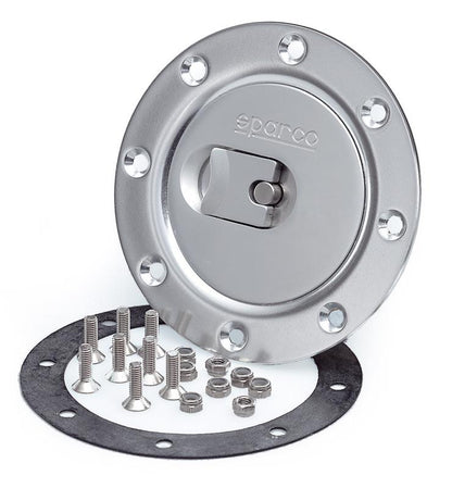 Sparco Non-Locking Brushed Aluminum Fuel Cap Part #27005OA